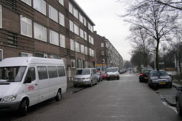Straatbeeld Hogenbanweg te Rotterdam