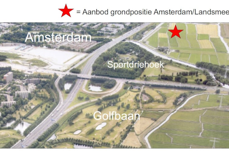 Perceel - Amsterdam - Grondpositie tussen Amsterdam en Landsmeer